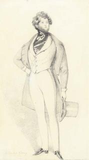 Daniel Maclise, R.A. - Portrait of Count D\'Orsay, Full-Length