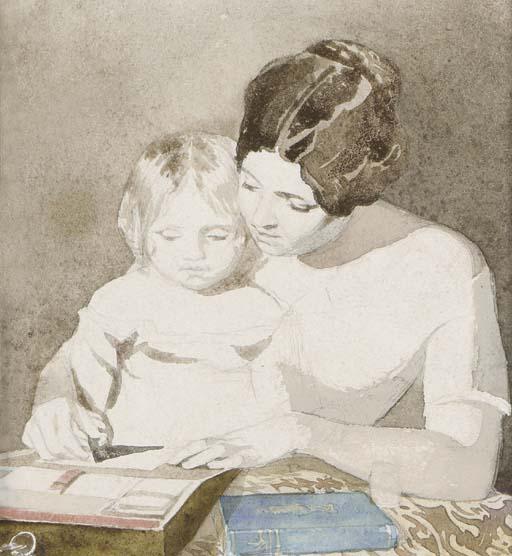 Daniel Maclise, R.A. - The writing lesson