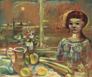 Daniel O\'Neill - A girl sitting in her flat overlooking Belfast