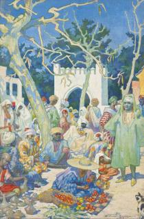 Daniel Pender-Davidson - The Bazaar, Tangier