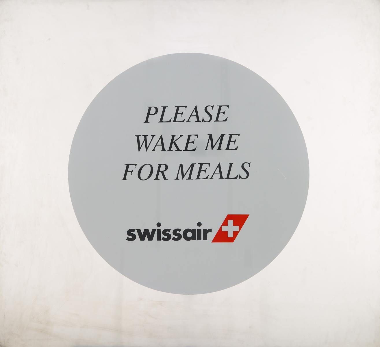 Daniel Pflumm - Ohne Titel (Please wake me for meals - swissair)