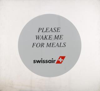 Daniel Pflumm - Ohne Titel (Please wake me for meals - swissair)