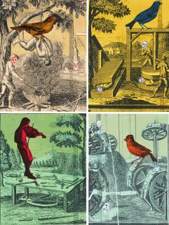 Daniel Richter - Serie von 4 Druckgrafiken.