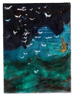 Daniel Richter - Untitled (Crazy Bird)