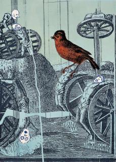 Daniel Richter - Untitled (Grafik Serie 4/4)