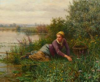 Daniel Ridgway Knight - Fishing