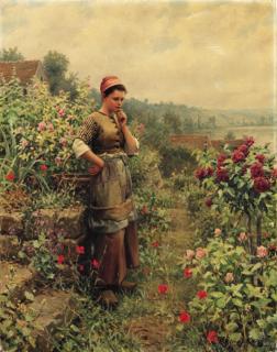 Daniel Ridgway Knight - In a Normandy Garden