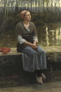 Daniel Ridgway Knight - La flâneuse