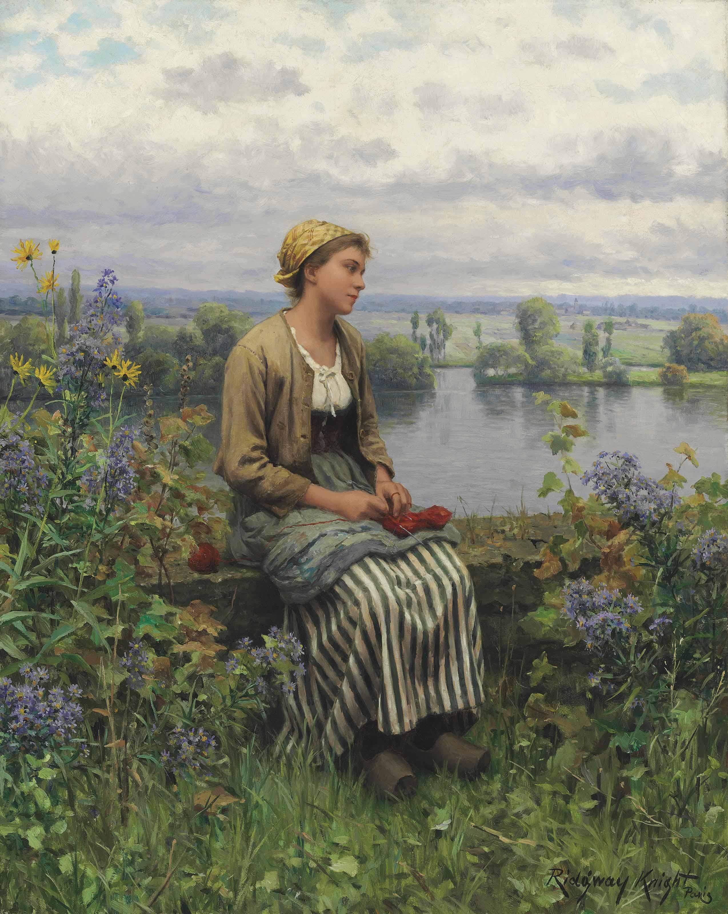 Daniel Ridgway Knight - Normandy Girl
