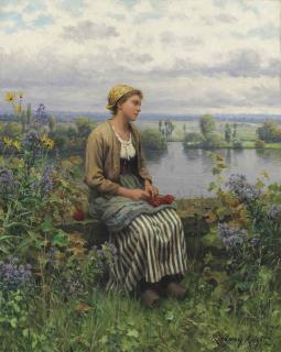 Daniel Ridgway Knight - Normandy Girl