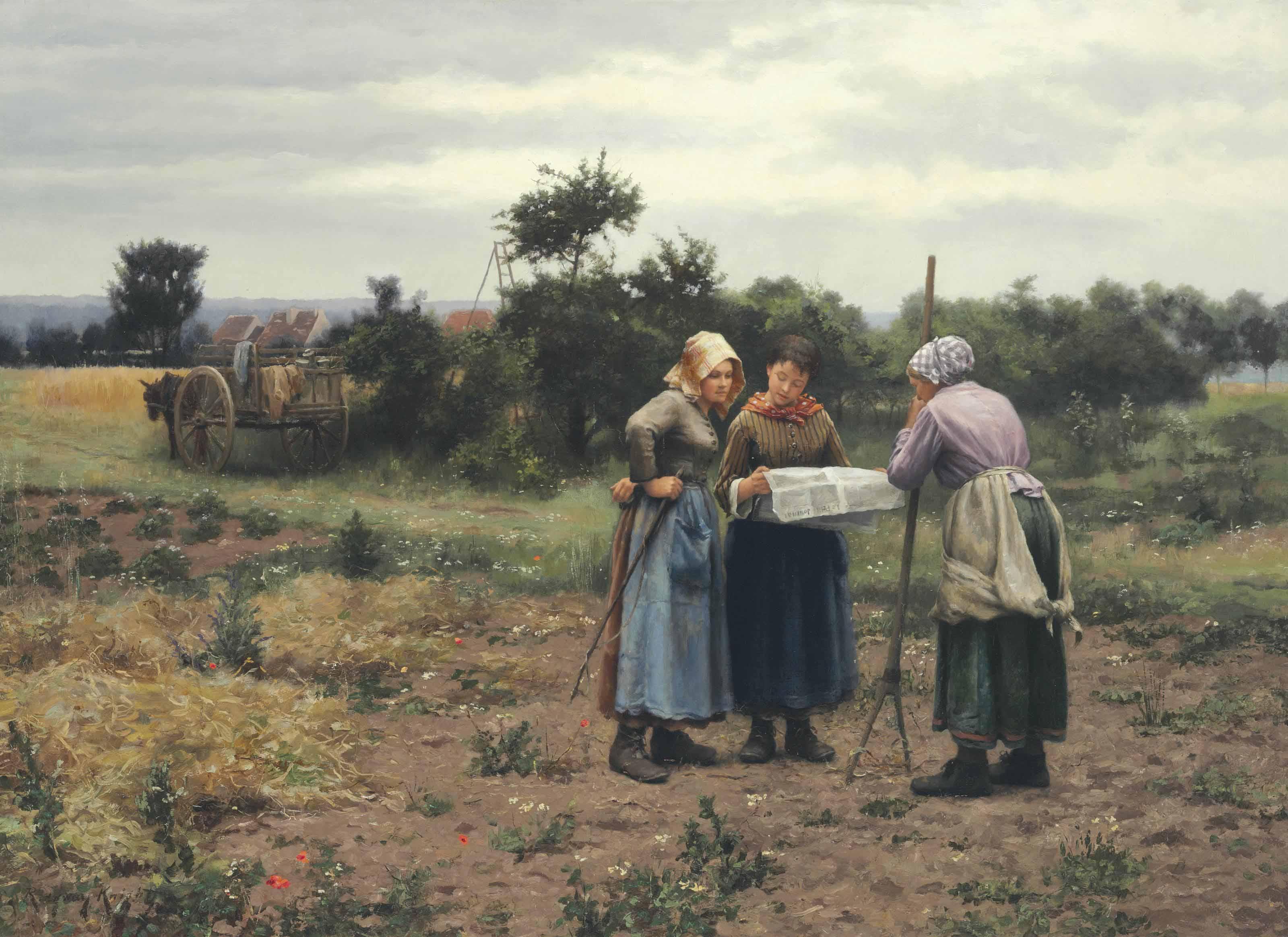 Daniel Ridgway Knight - Taking a Break