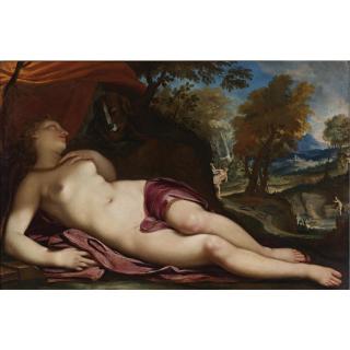 Daniel Seiter - Diana Asleep In A Landscape