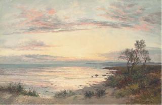 Daniel Sherrin - Coastal Scene At Dusk