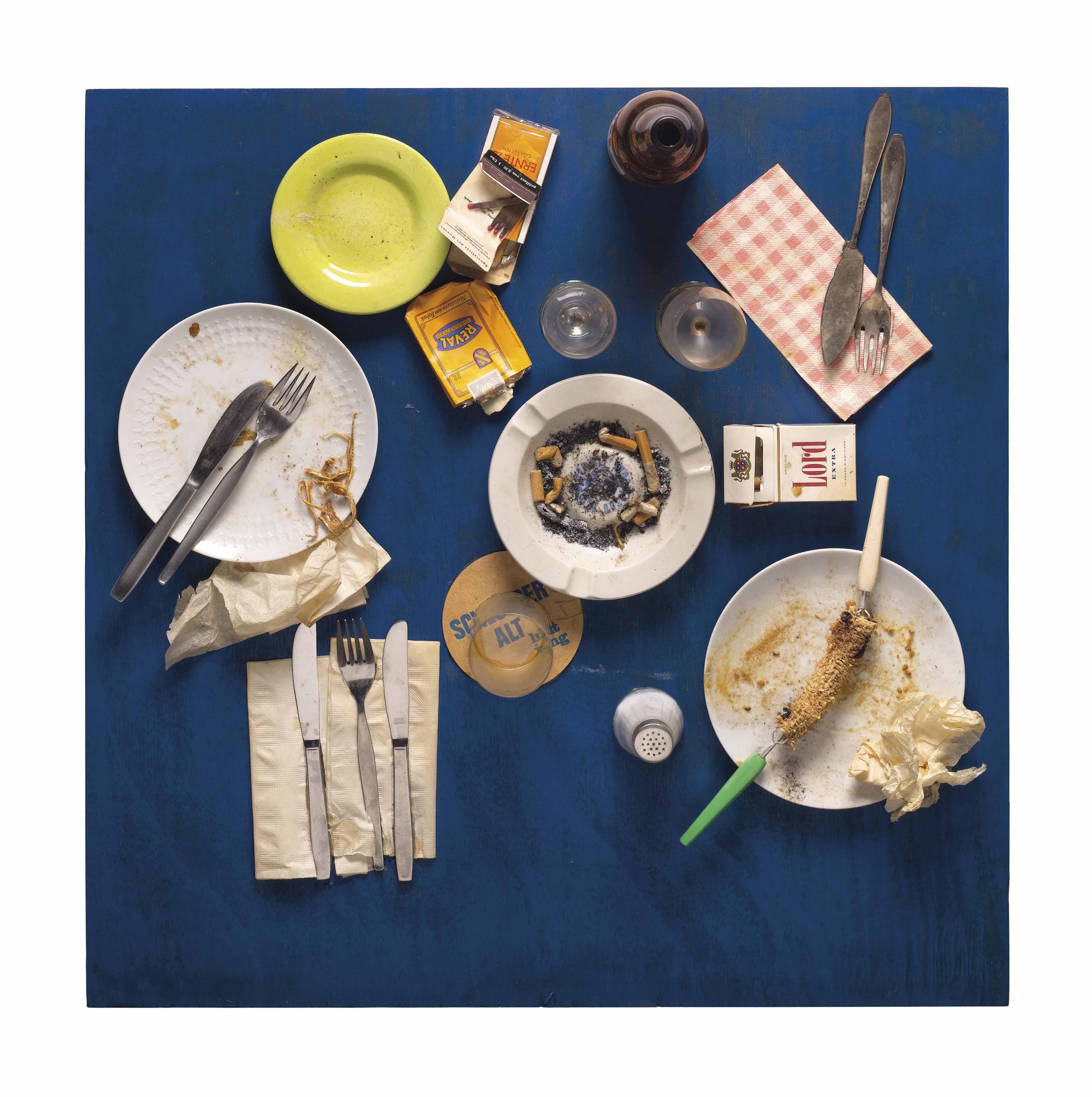 Daniel Spoerri - Aktion Rest (Tableau Piège)