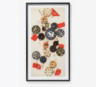 Daniel Spoerri - Der Alphornbläser (Albert Anker Tisch)