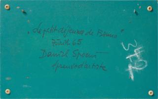 Daniel Spoerri - Le petit déjeuner de Bruno