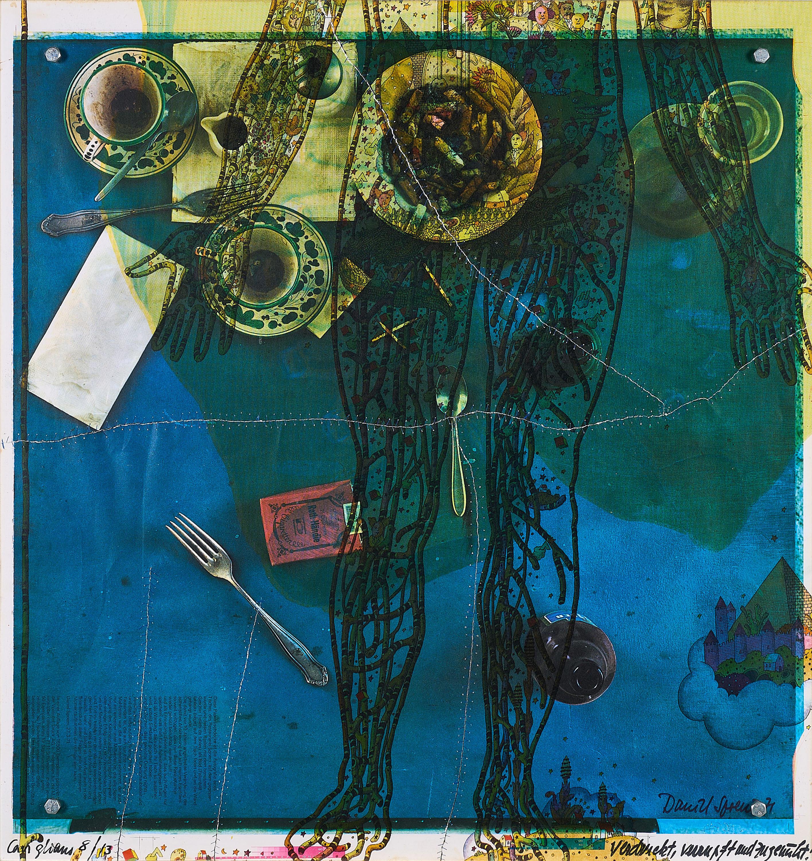 Daniel Spoerri - Verdrückt, vermampft und zugenäht.