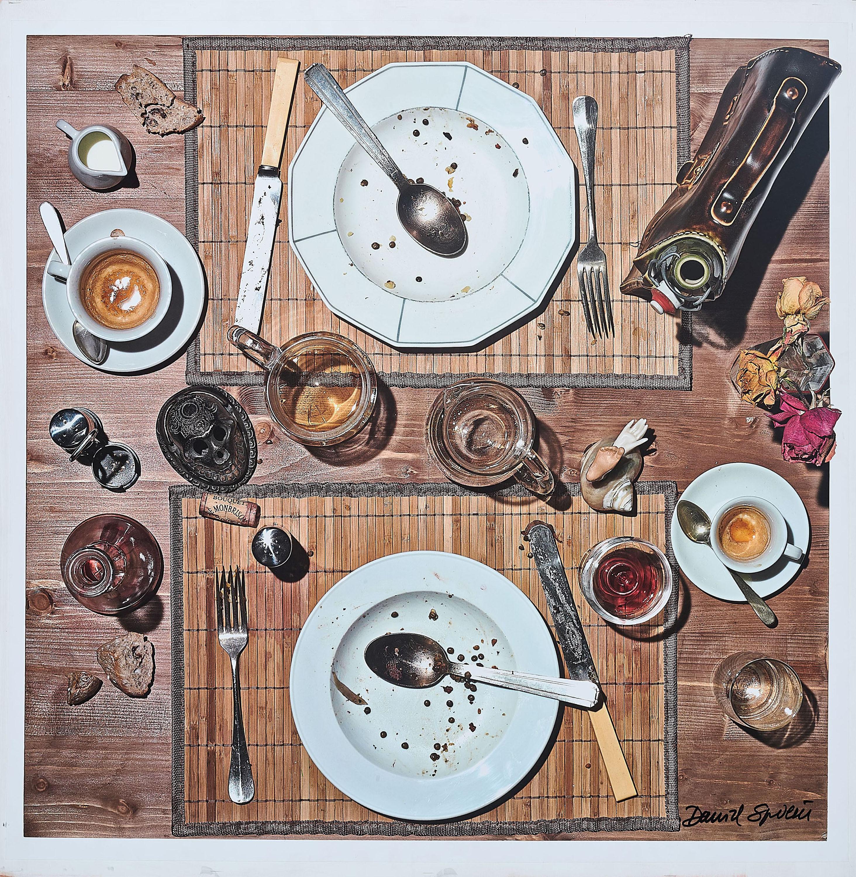 Daniel Spoerri - vorher-nacher.