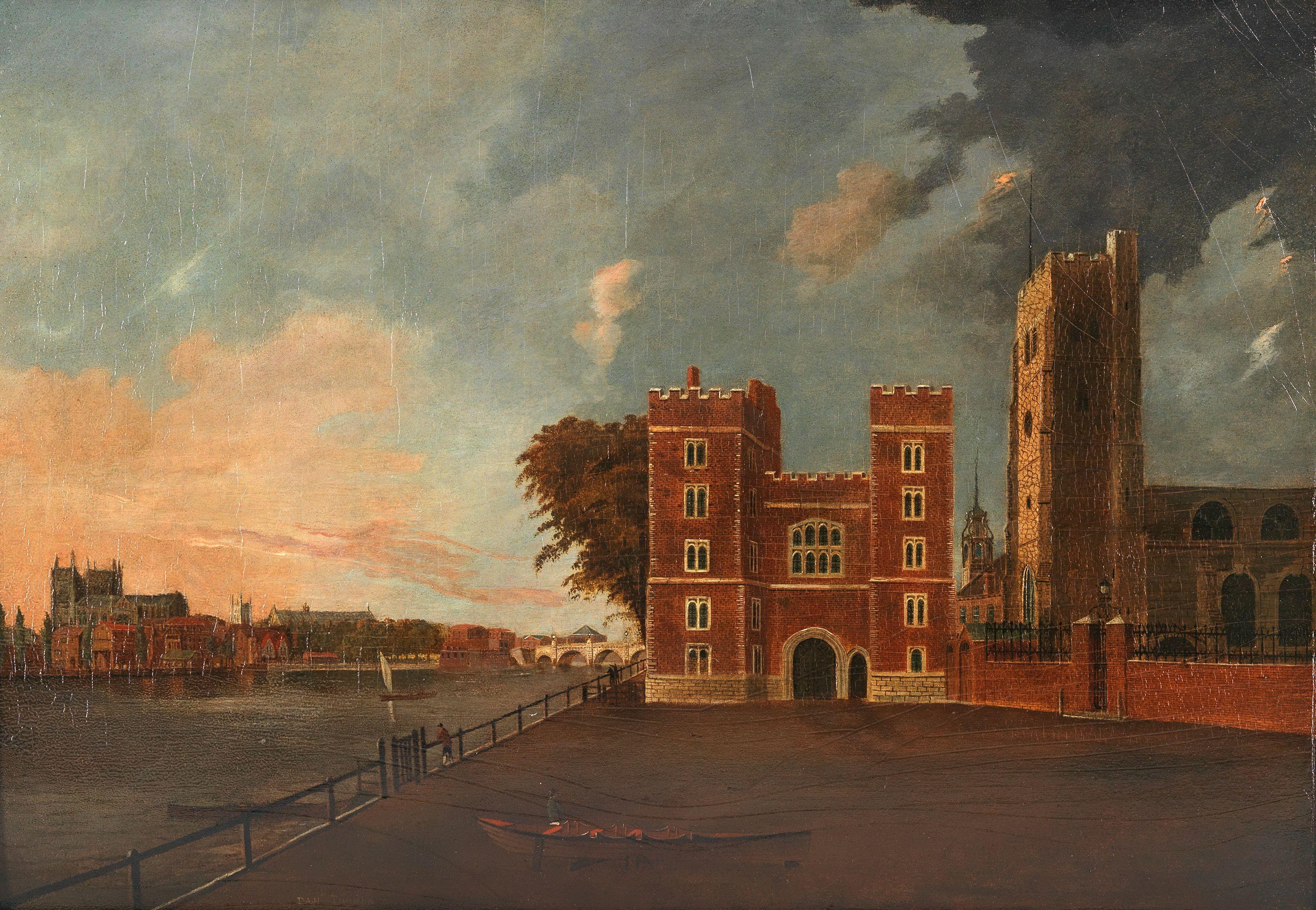 Daniel Turner - View of Lambeth Palace, London