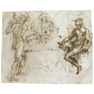Daniele Crespi - Sheet Of Figure Studies