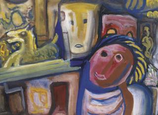 Danila Ivanonch Vassilieff - Looking at TV