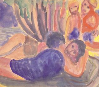 Danila Ivanovich Vassilieff - Lovers in the Park