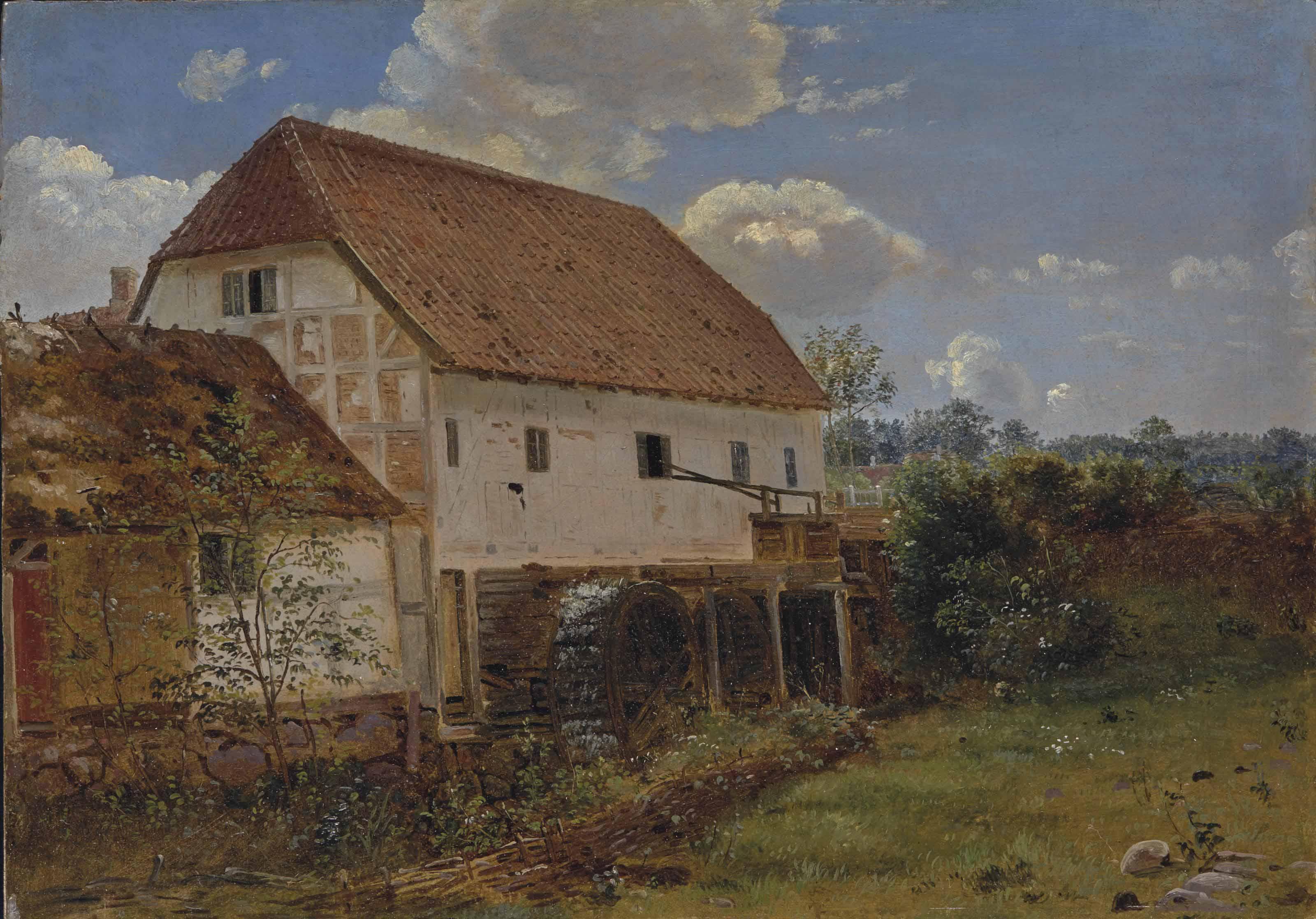 Dankvart Dreyer - Moulin à deux roues dans le Jutland