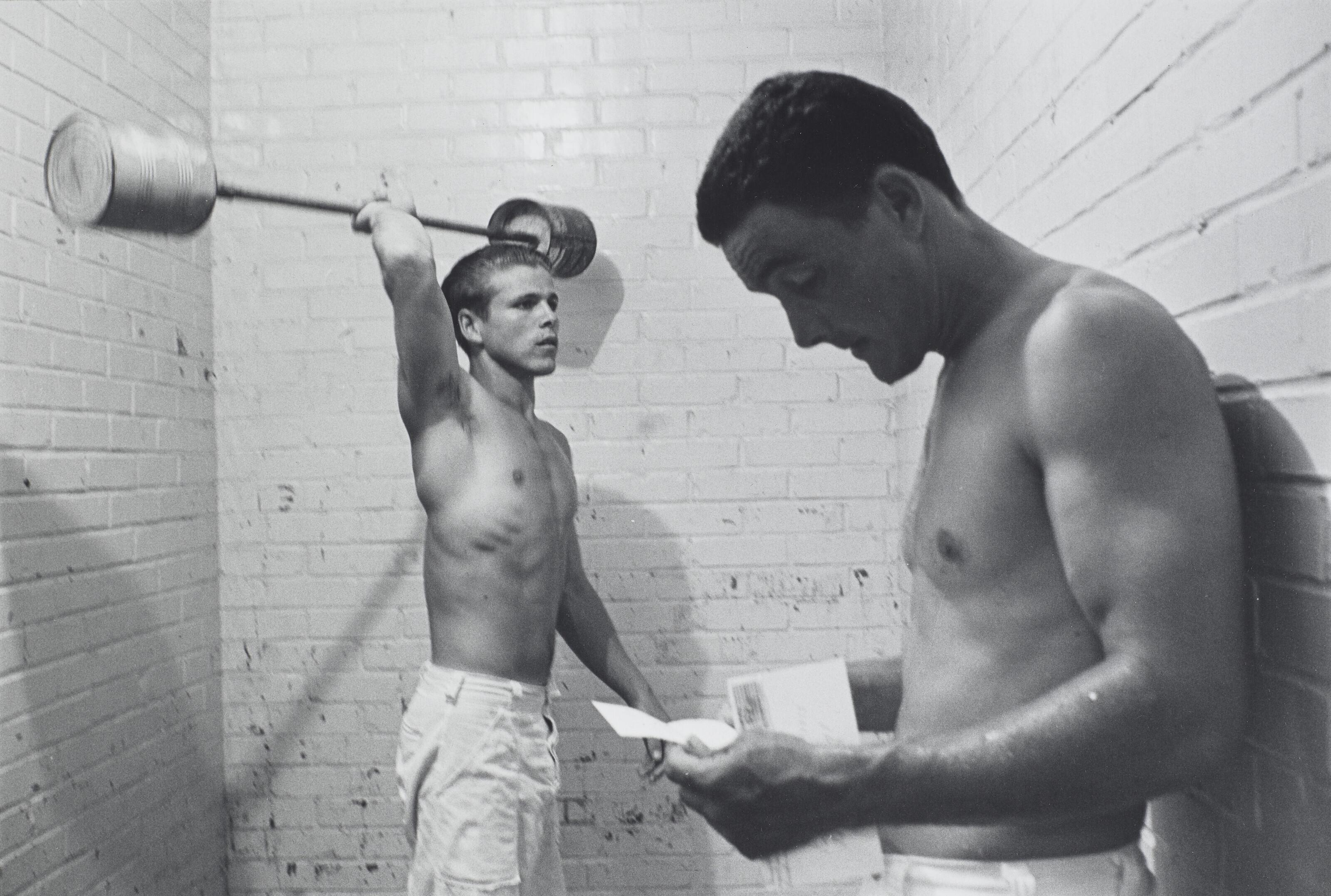 Danny Lyon - Weight Lifters, Ramsey Unit, Texas Prison, 1968