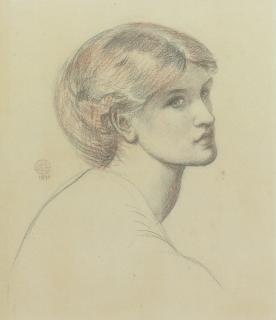 Dante Gabriel Rossetti - Alexa Wilding, A Study For Dante\'S Dream