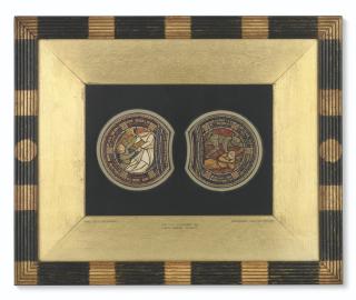 Dante Gabriel Rossetti - Designs For Stained Glass: The Last Judgement: Saved Soul Ascending; And Condemned Soul Descending