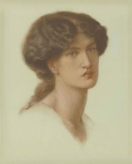 Dante Gabriel Rossetti - Portrait of Jane Morris, bust-length