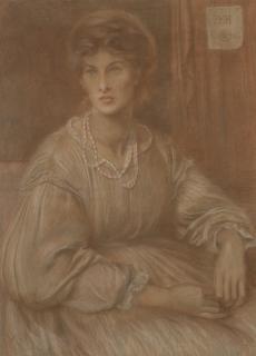 Dante Gabriel Rossetti - Portrait of Mrs Charles Howell, half-length