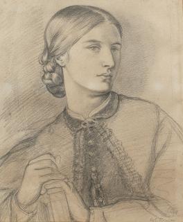 Dante Gabriel Rossetti - Study for the portrait of Maria Leathart