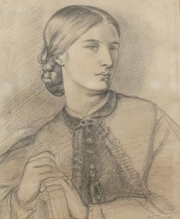 Dante Gabriel Rossetti - Study for the portrait of Maria Leathart