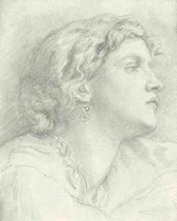 Dante Gabriel Rossetti - Study of Fanny Cornforth, bust-length