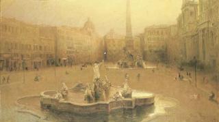Dante Ricci - Roma, Piazza Navona, 1911