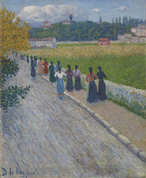 Daríio De Regoyos y Valdés - Salida de la fábrica