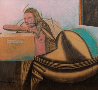 Dario Caterina - Femme assise accoudée