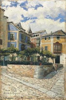Darío de Regoyos y Valdés - Una Plaza de Toledo