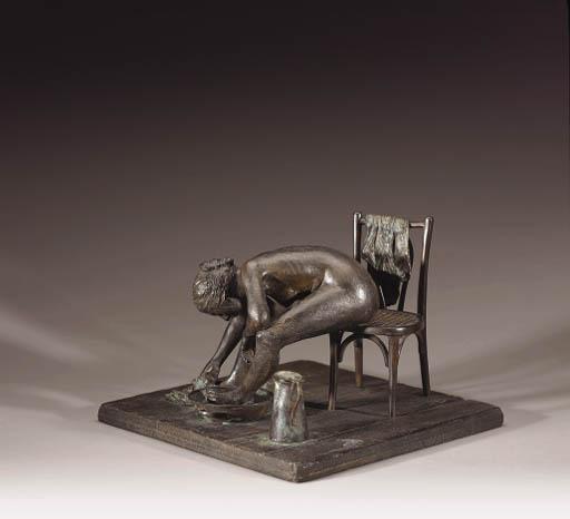 Dario Morales - Mujer lavandose los pies