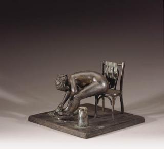 Dario Morales - Mujer lavandose los pies