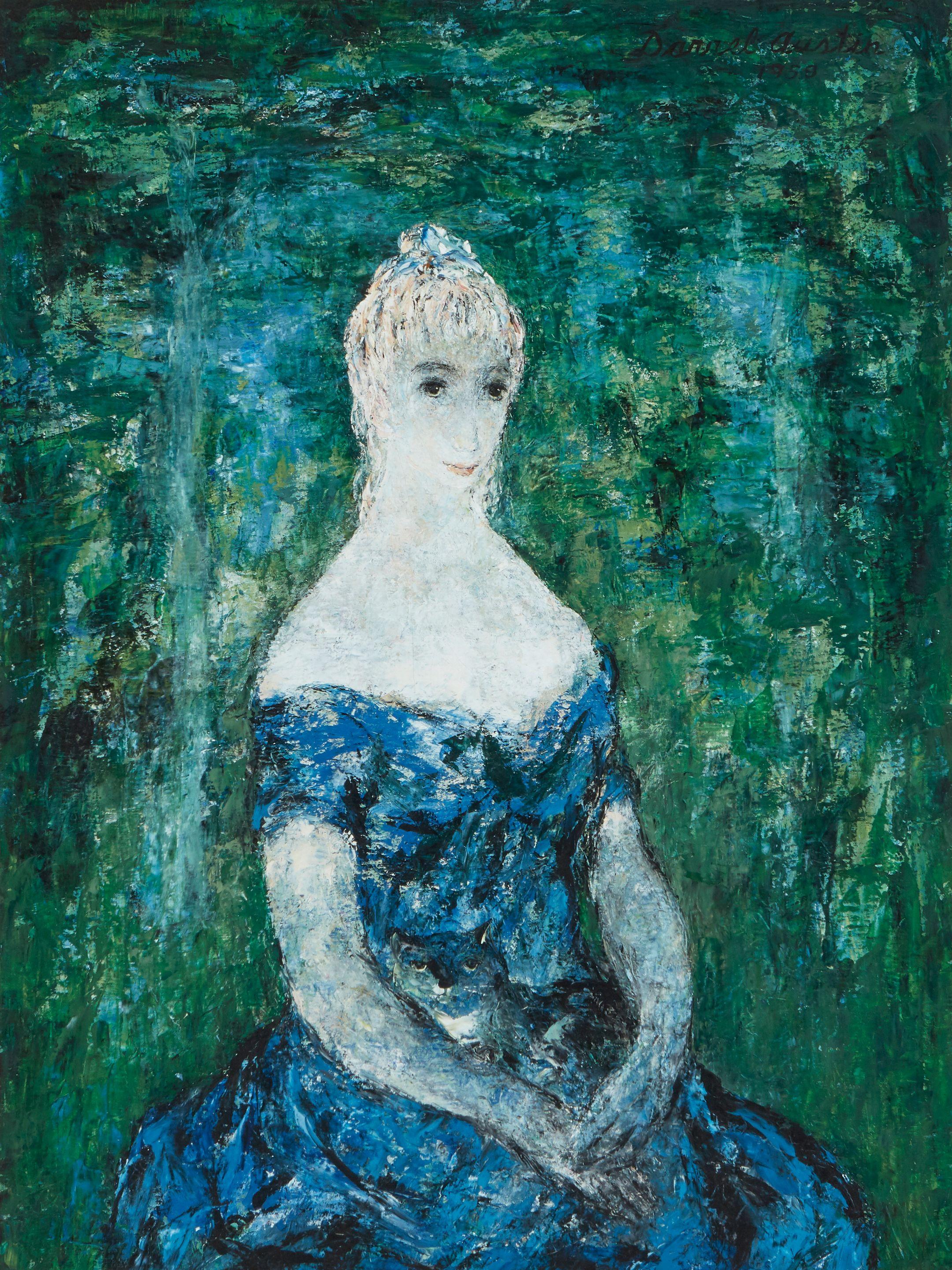 Darrel Austin - Lady with her Cat