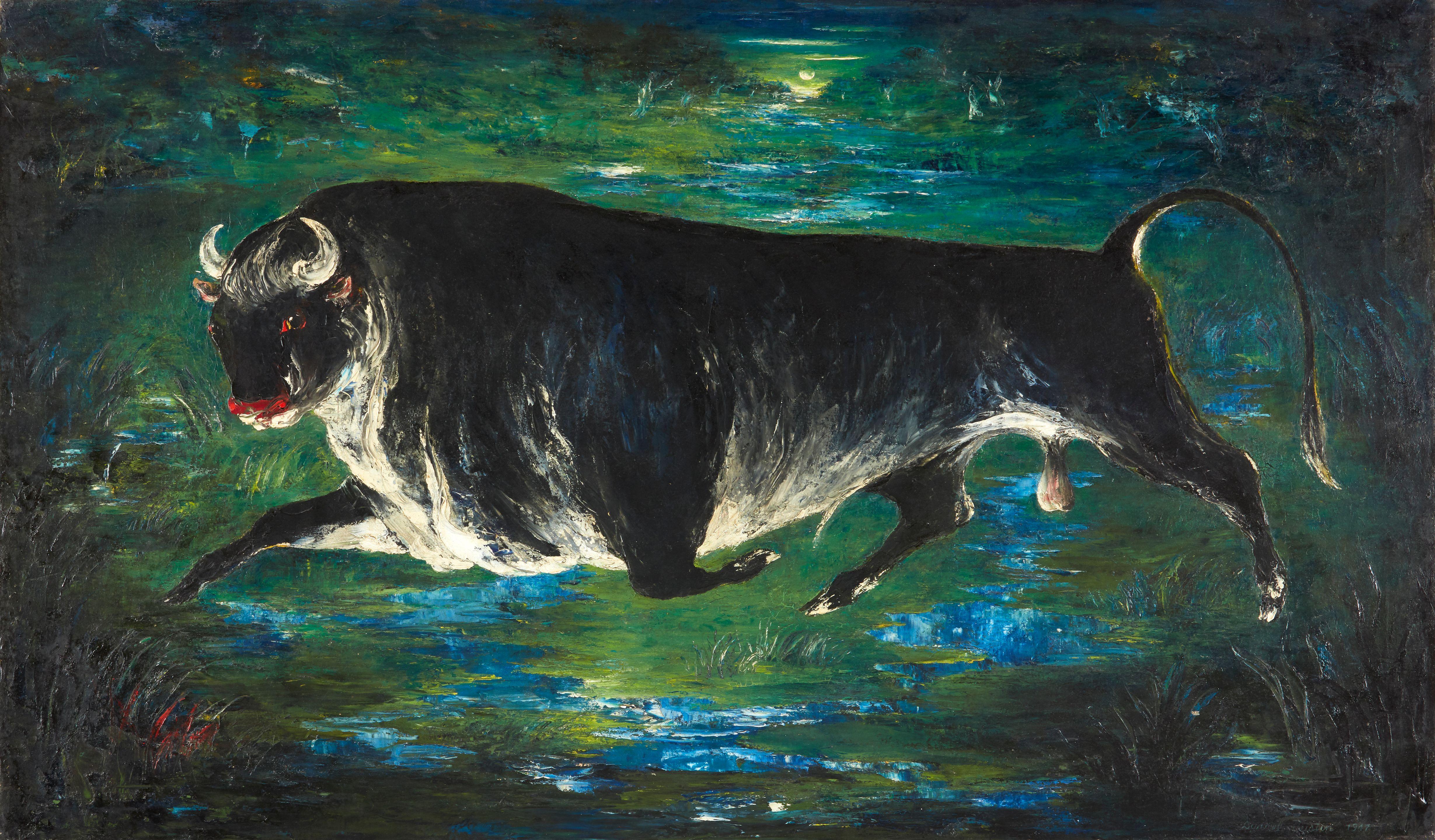 Darrel Austin - Swampland Catamount; The Toad; Giraffe; The Pet Lion; First Excursion; The Black Bull (a group of six)