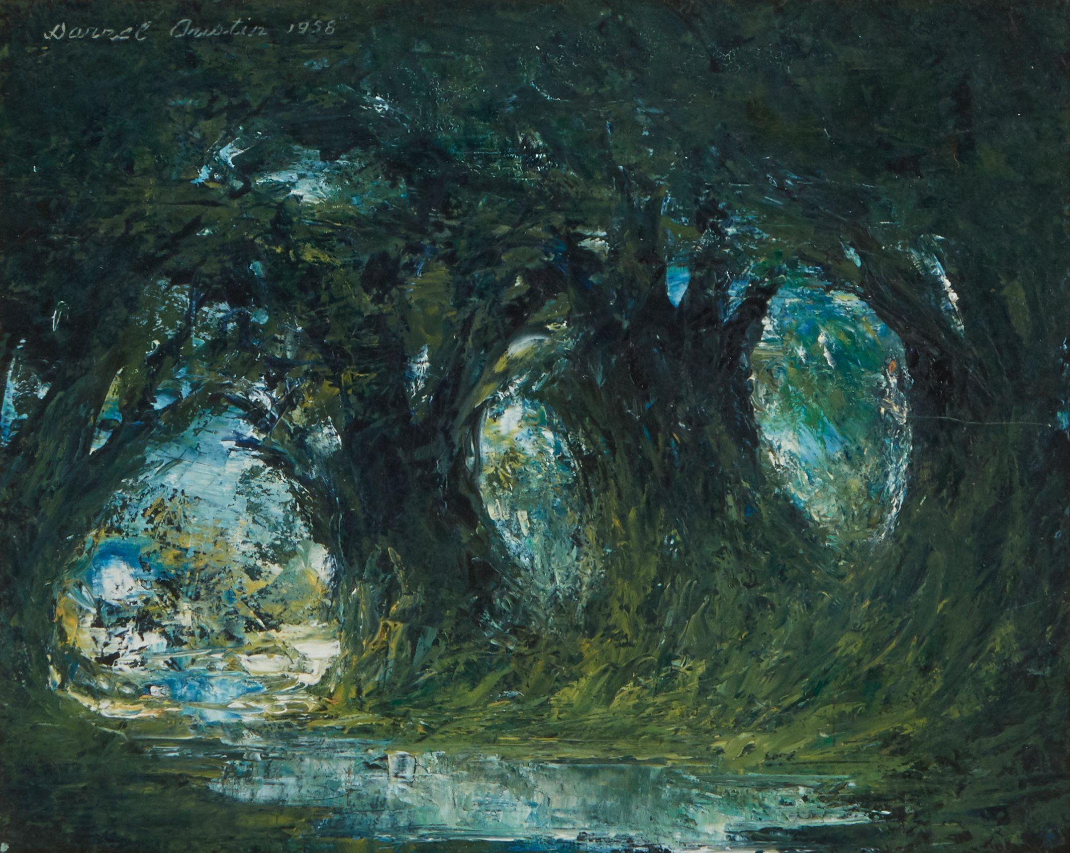 Darrel Austin - Will-of-the-Wisp 8 x 10in framed 14 x 16in