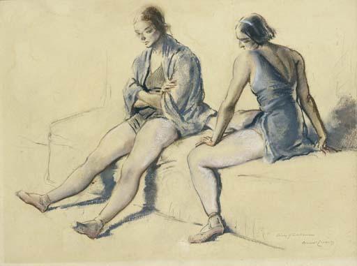Daryl Ernest Lindsay - Study of Two Dancers