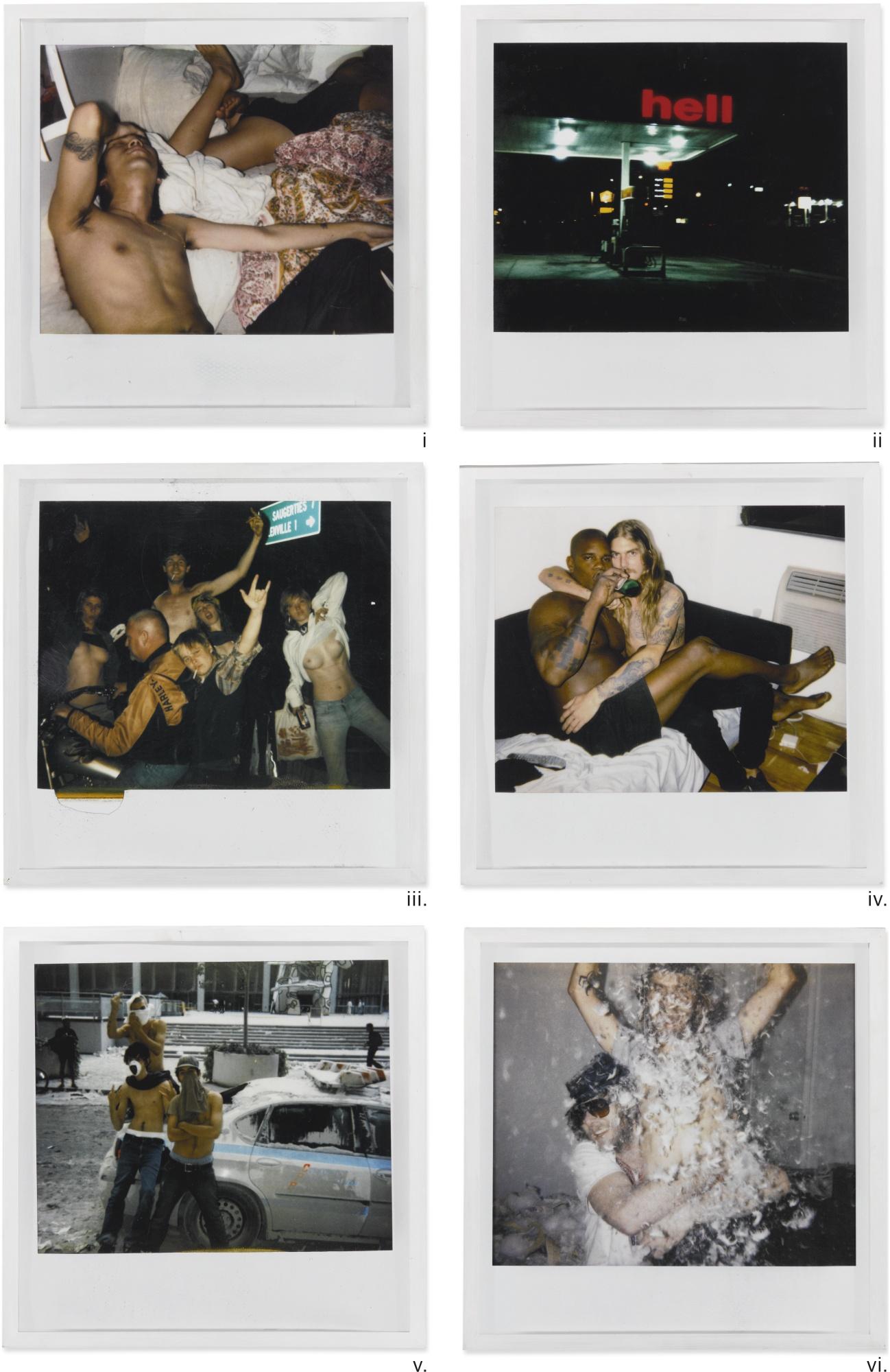 Dash Snow - Untitled (Paisley Quilt); Untitled (Hell); Untitled (Saugertis); Untitled (Piete); Untitled (Wtc); Untitled (Dan And Dash Feathers) [Six Works] 