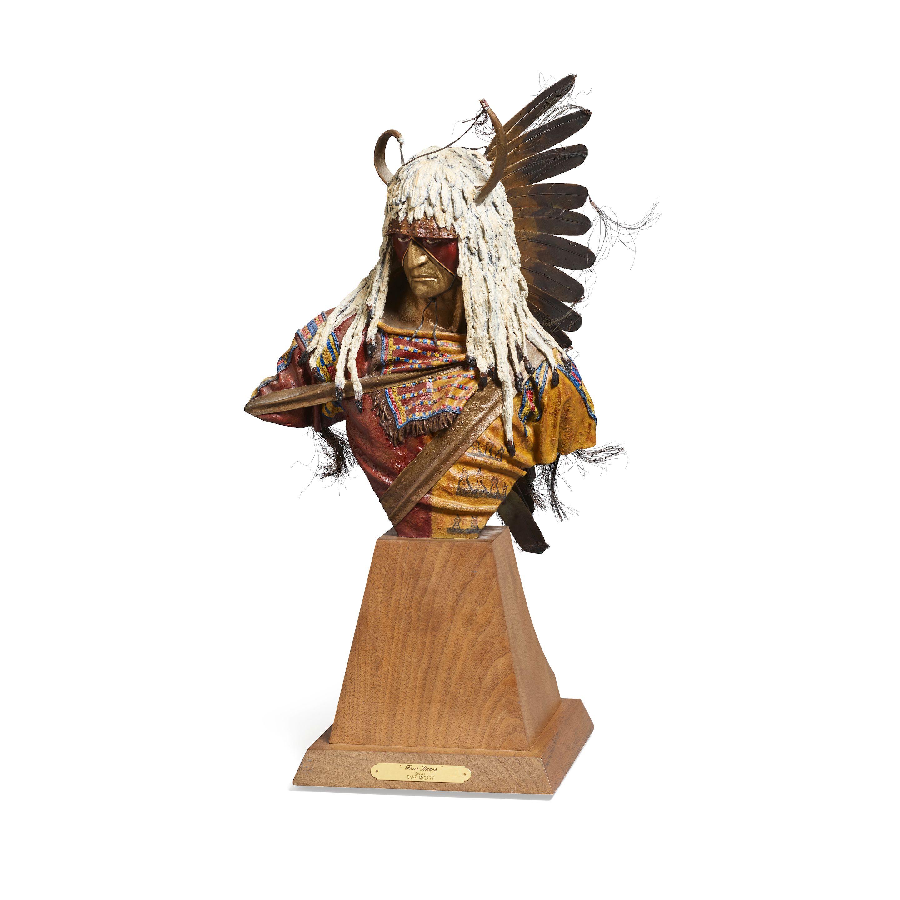Dave McGary - Four Bears from the Warrior Series (Bust) 13 1/2 in. high