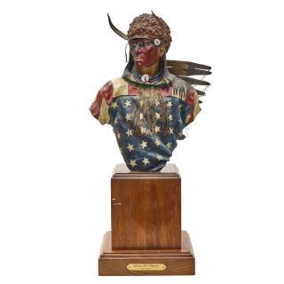 Dave Mcgary - Strikes with Thunder from the Warrior Series (Bust) 13 in. high
