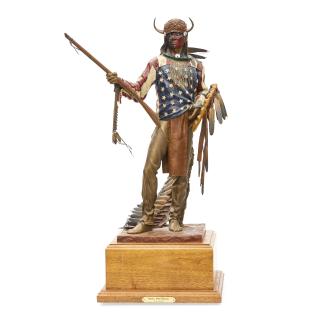 Dave Mcgary - Strikes with Thunder from the Warrior Series (Maquette) 21 in. high