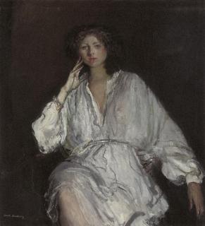 David Abercrombie Donaldson, R.S.A. - Annette in white
